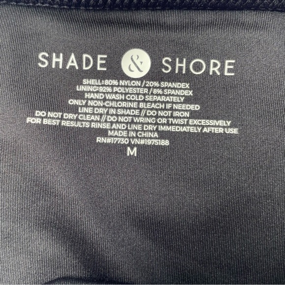 SHADE & SHORE BIKINI BOTTOMS WITH SIDE TIES. BLACK. SIZE M - Picture 4 of 7